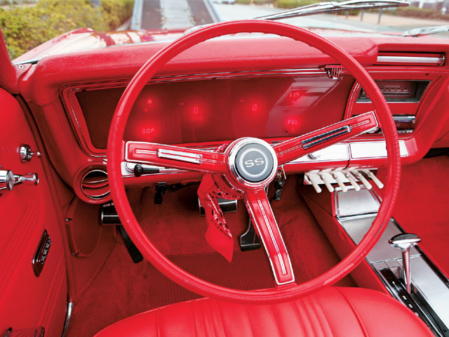 1967 Chevrolet Impala Ss Red Bull Features Lowrider